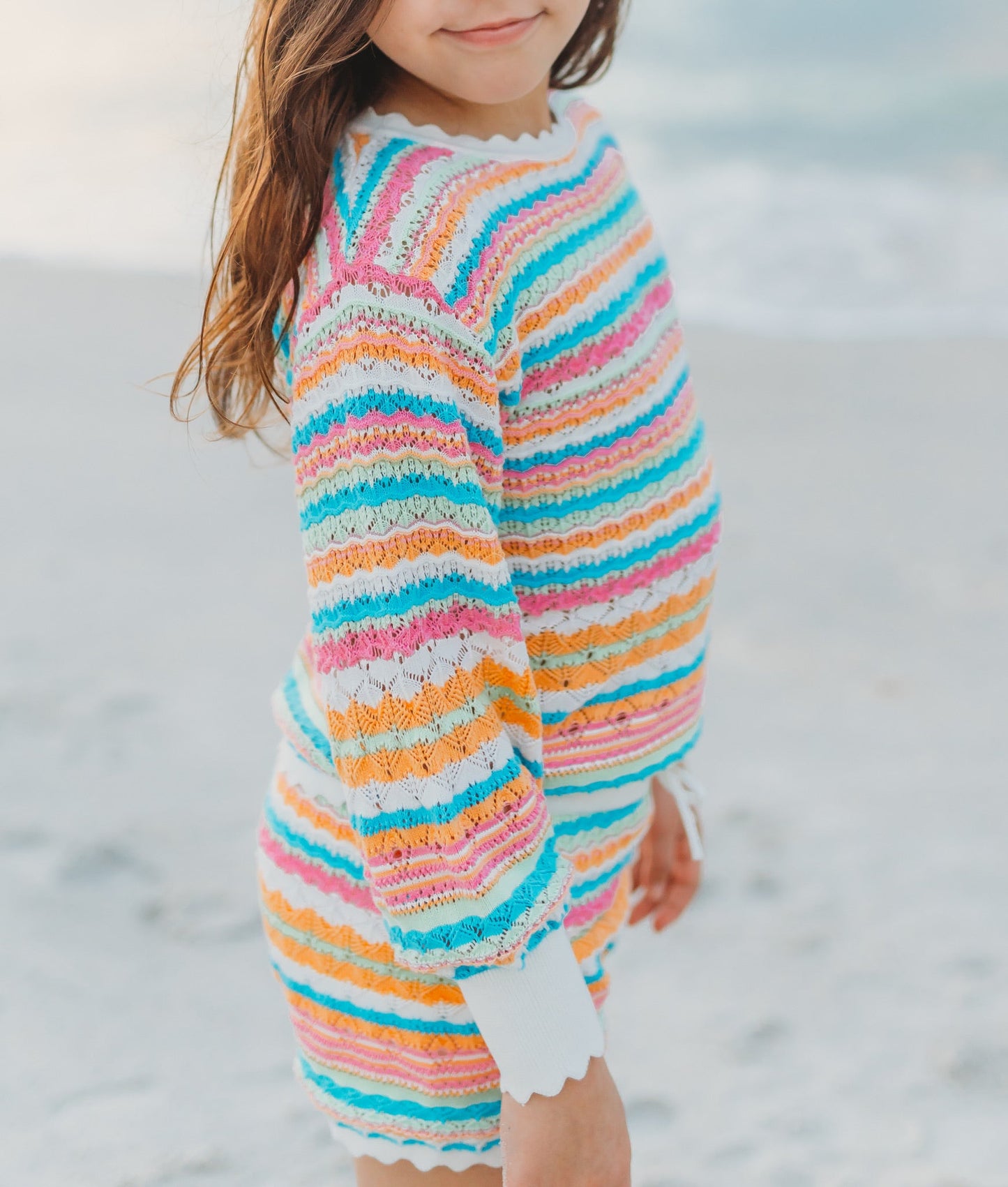 Retro Stripe Knit Sweater
