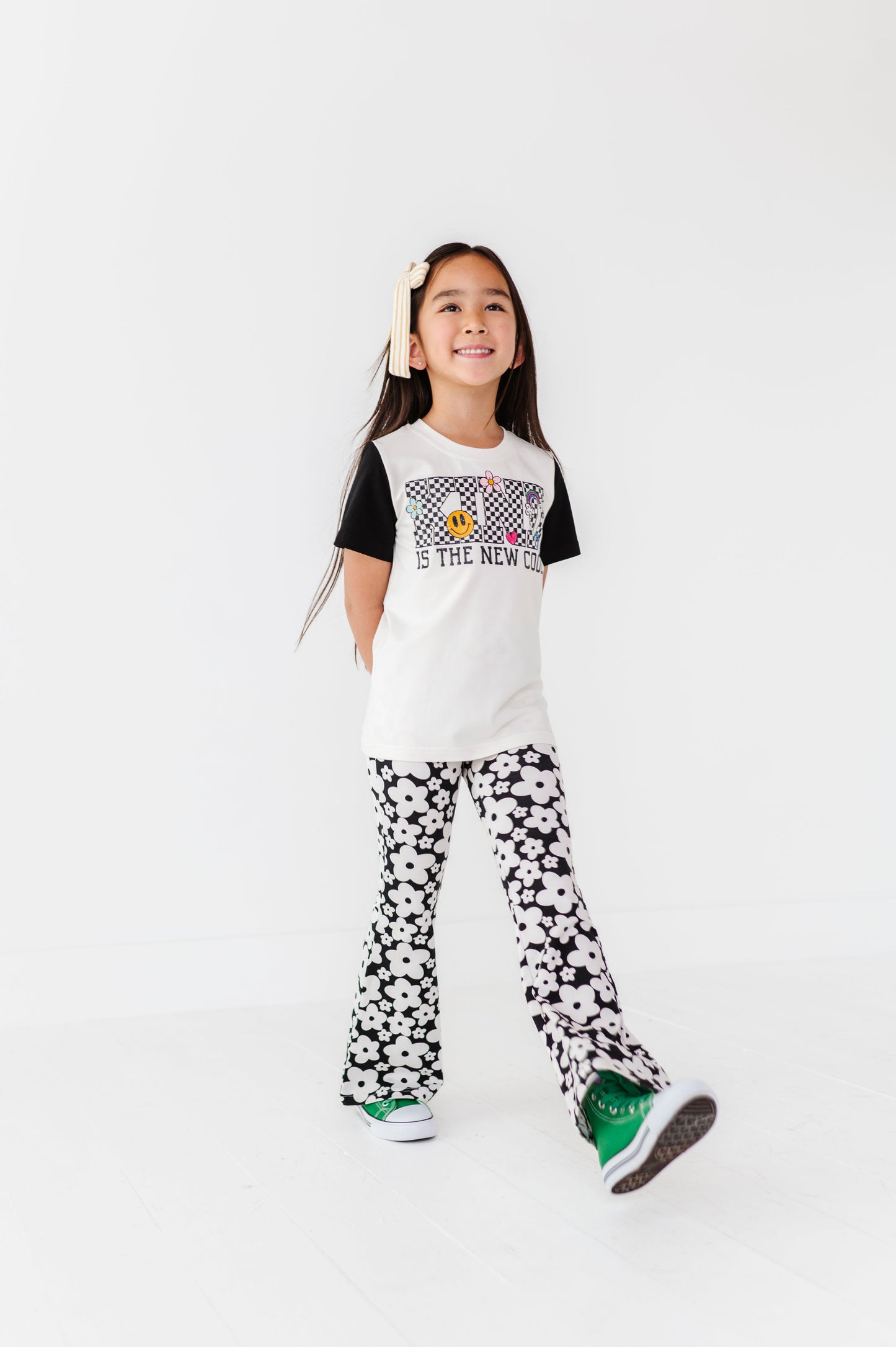 KIND Check Colorblock Tee