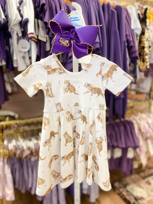 Louisiana's Most Valuable Cub Organic Cotton Twirl Dress