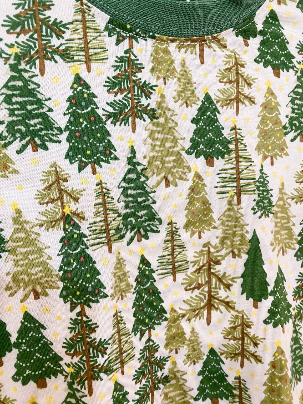 Kids Evergreen Forest Pajama Set – Cozy Two-Piece Christmas PJs