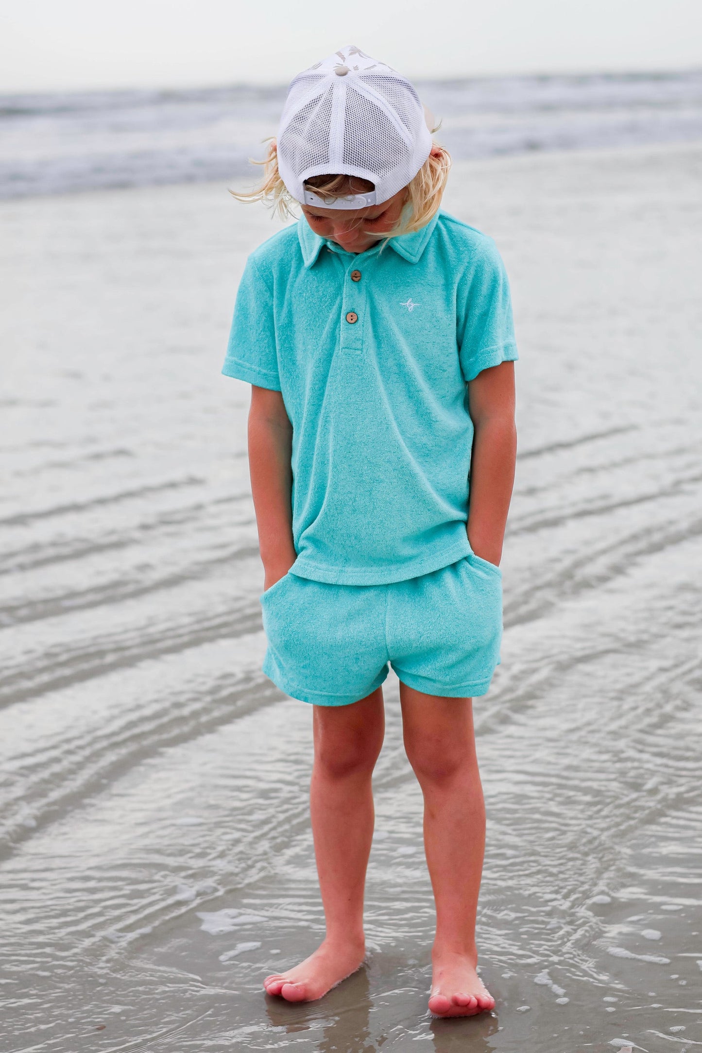 Lanier Bamboo Terry Set - Teal