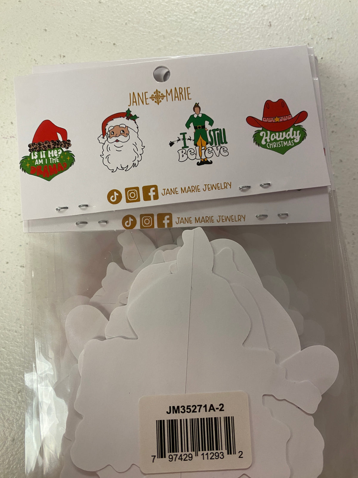 Jane Marie Christmas Stickers – Am I the Drama? Funny Grinch-Inspired Set of 4