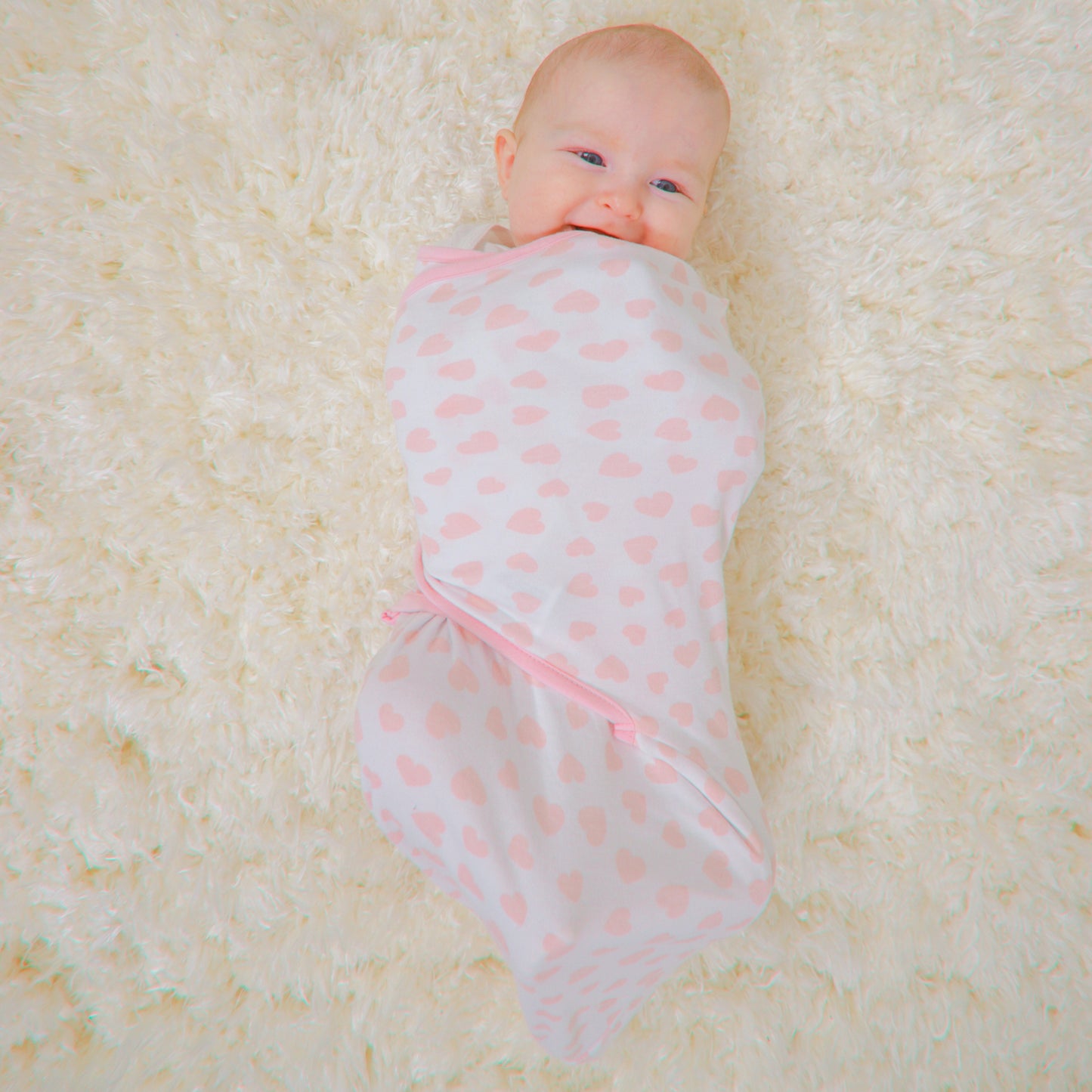 Easy Swaddle Blankets in Pink, Pack of 3