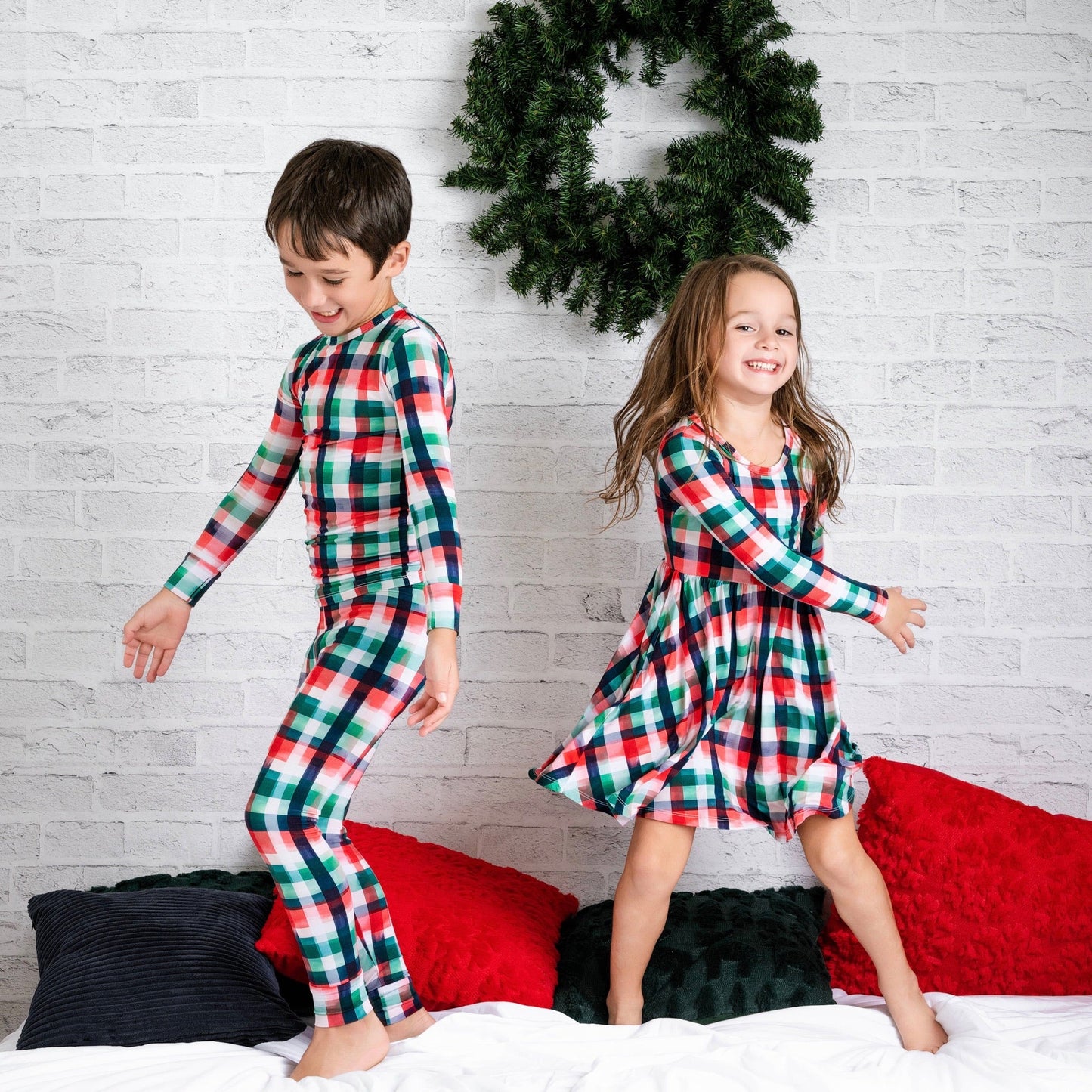 Noel Long Sleeve Pocket Twirl Dress