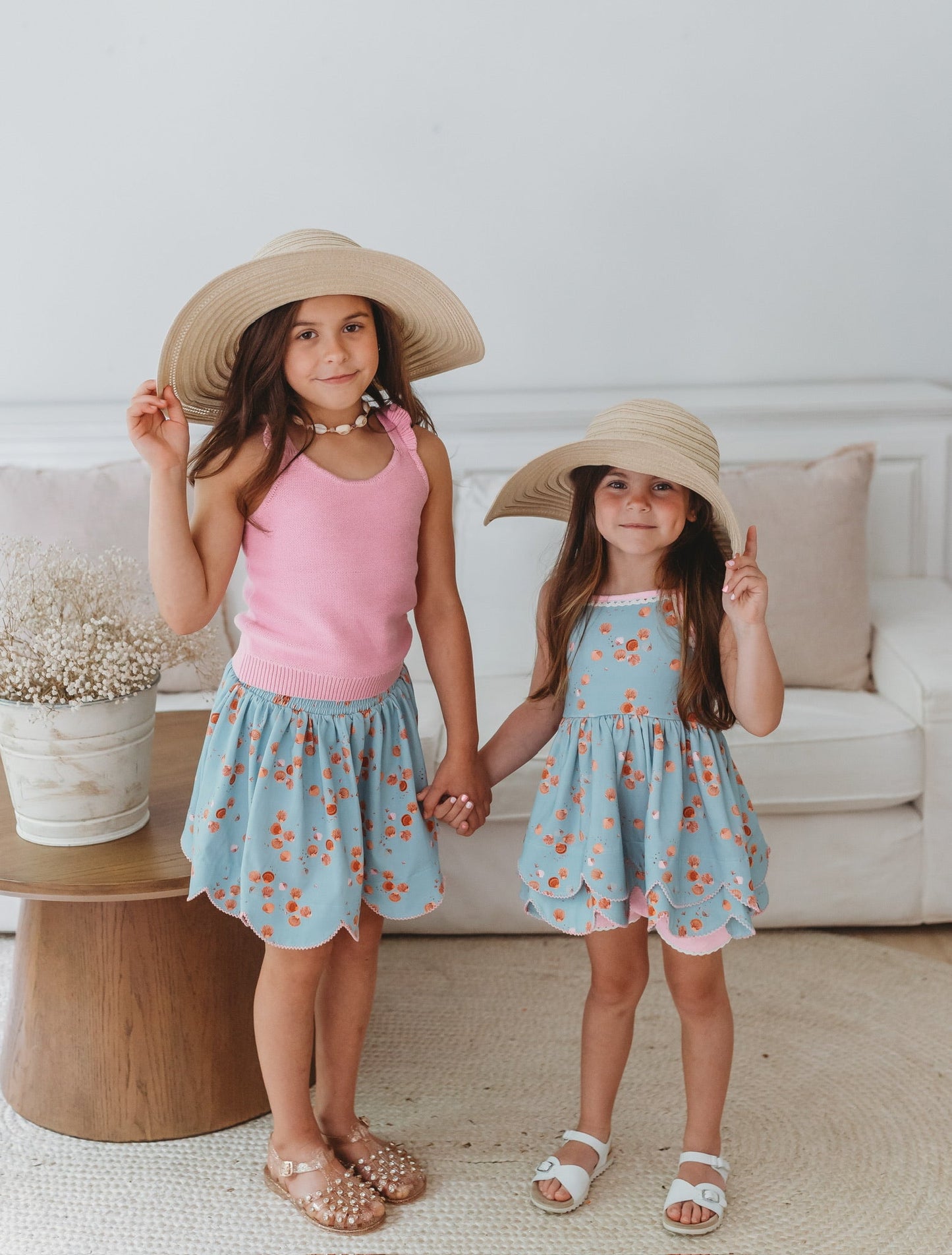 Girls Sunset Petal Knit Tank