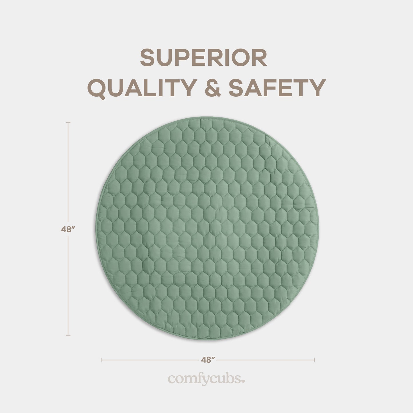 Play Mat with Non-Slip Bottom in Fern