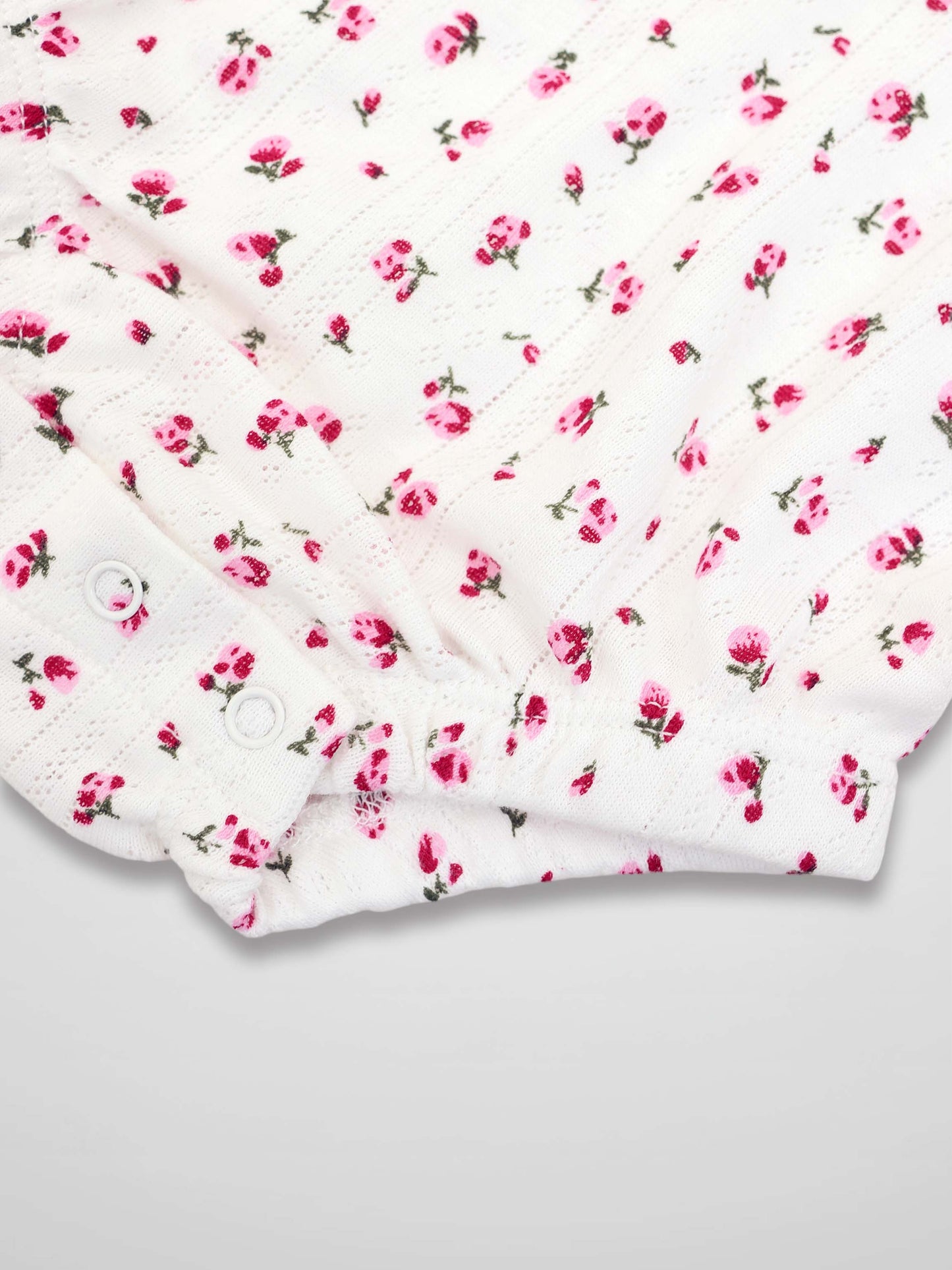 Pointelle Floral Romper