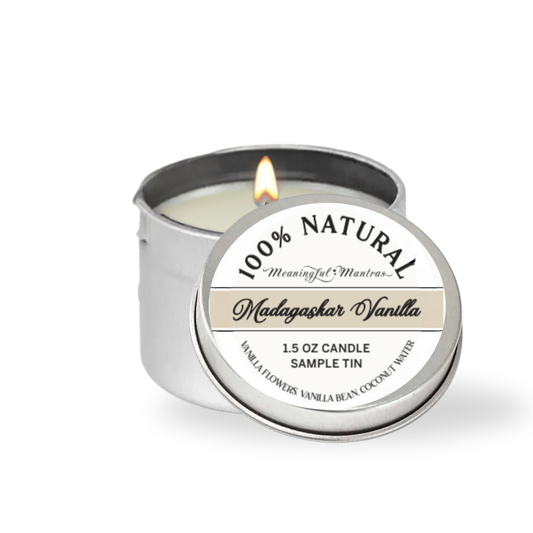 1.5oz Madagascar Vanilla Tin Candle