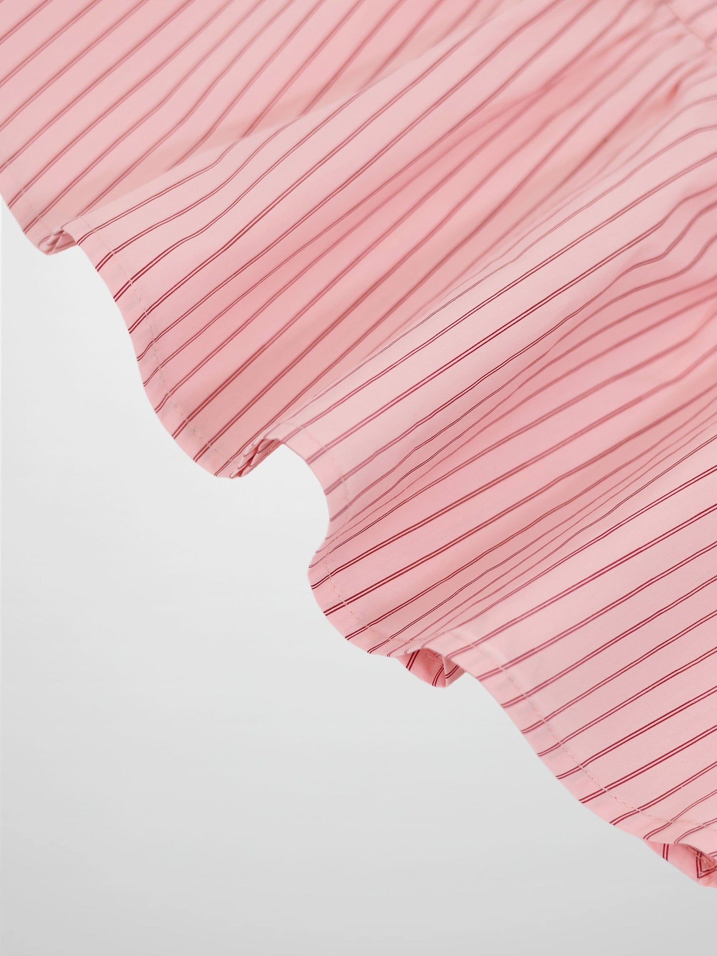 Striped Cotton Skirt - Pink