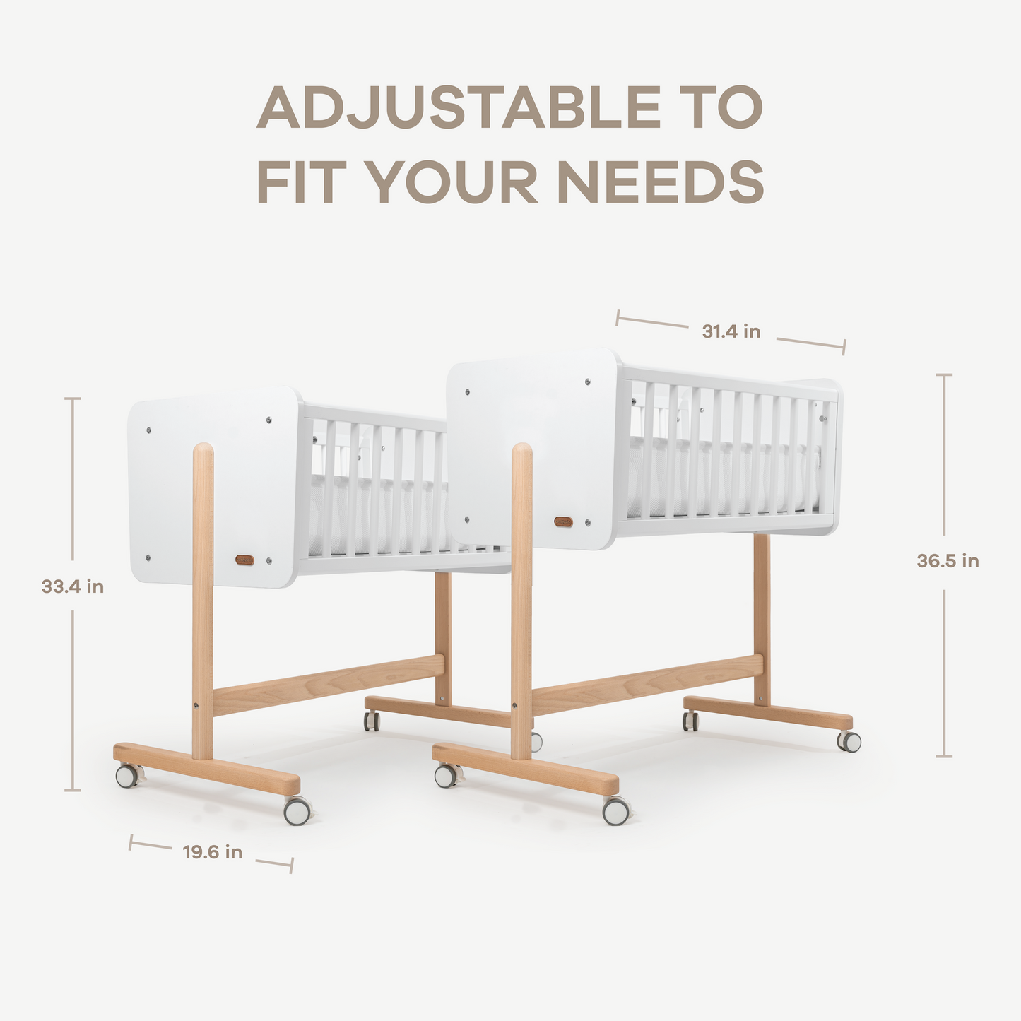 Wooden Bedside Bassinet Sleeper