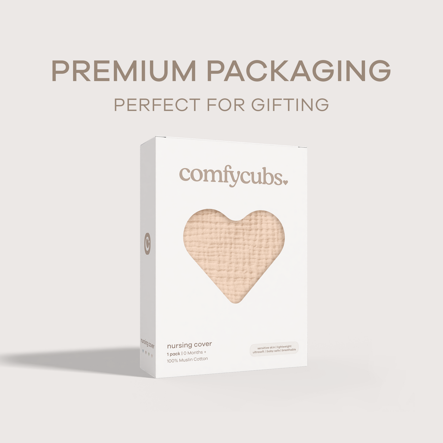 Muslin Nursing Cover, Pack of 1 in Cream