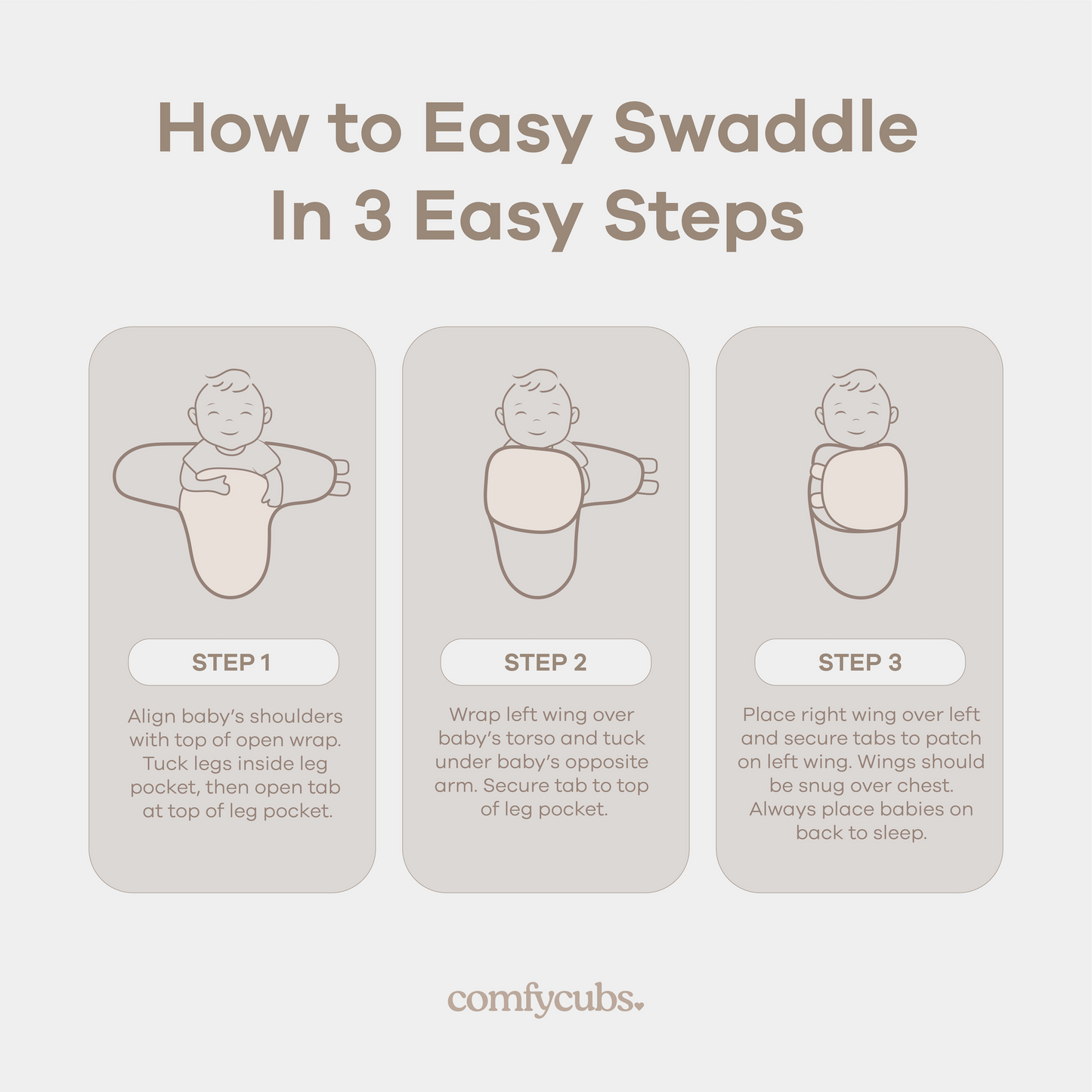 Easy Swaddle Blankets in Pink, Pack of 3