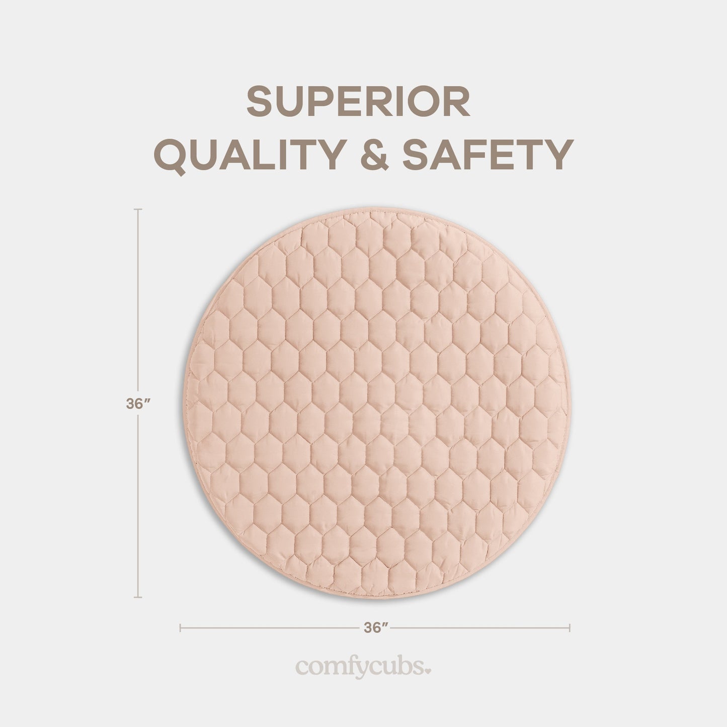 Play Mat with Non-Slip Bottom in Blush