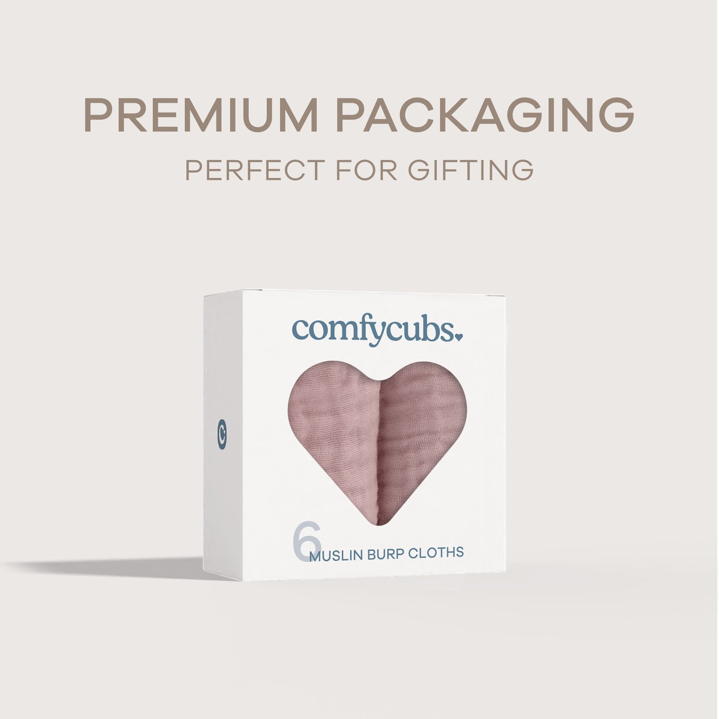 Muslin Burp Cloths in Mauve