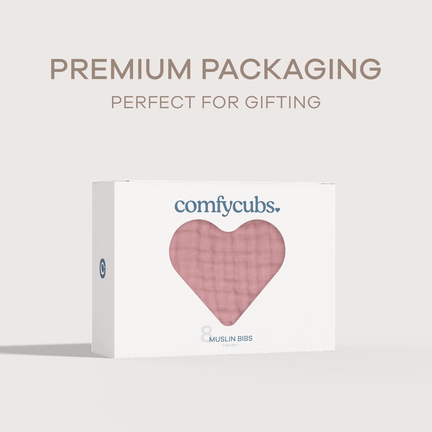 Muslin Bibs in Mauve