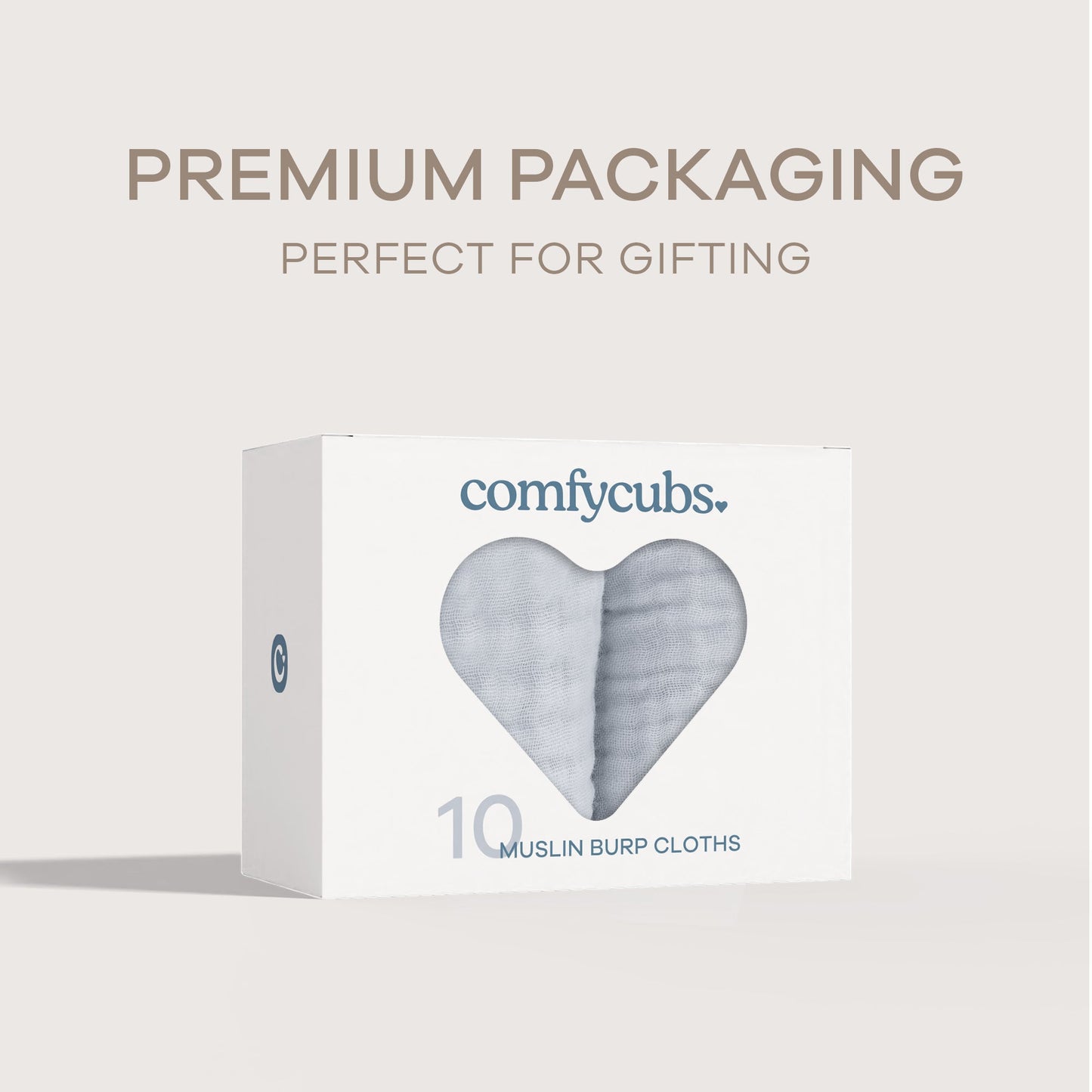 Muslin Burp Cloths  in Slate