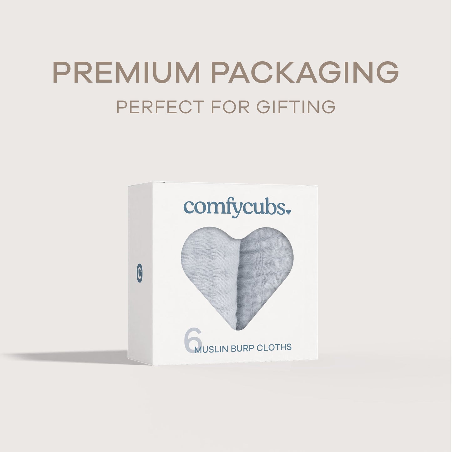 Muslin Burp Cloths  in Slate