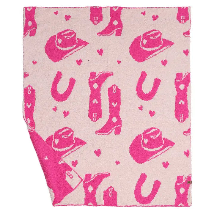 Luxury soft Cowgirl blanket