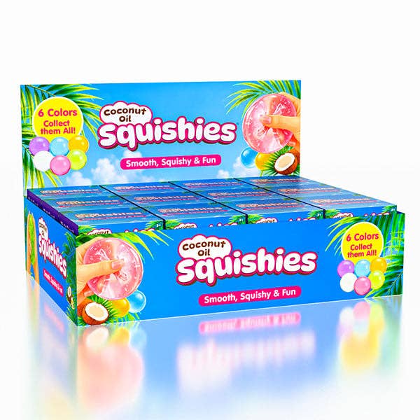 Coconut Oil Squishies® Smooth Sensory Stress Ball & Fidget Toy – Choose Your Color