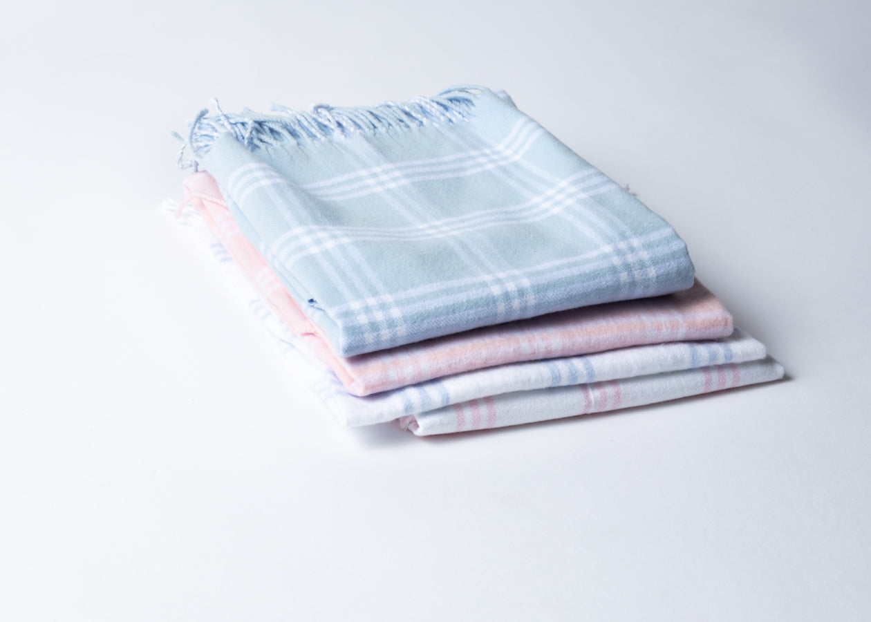 Window Pane Check Flannel with Fringe