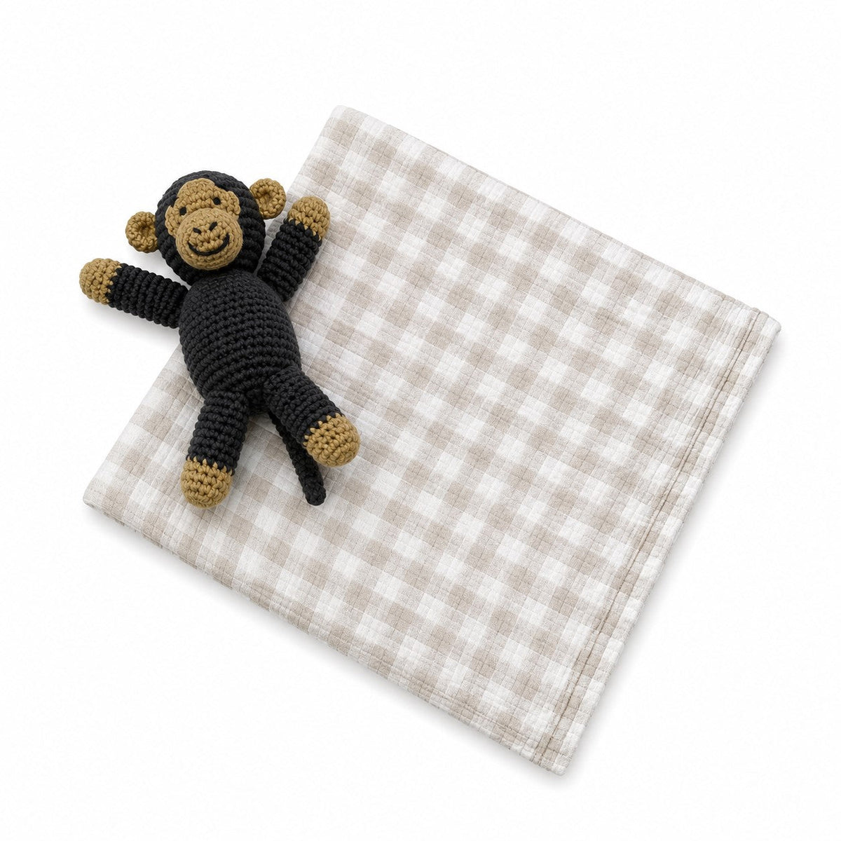 Gingham Check Baby Blanket