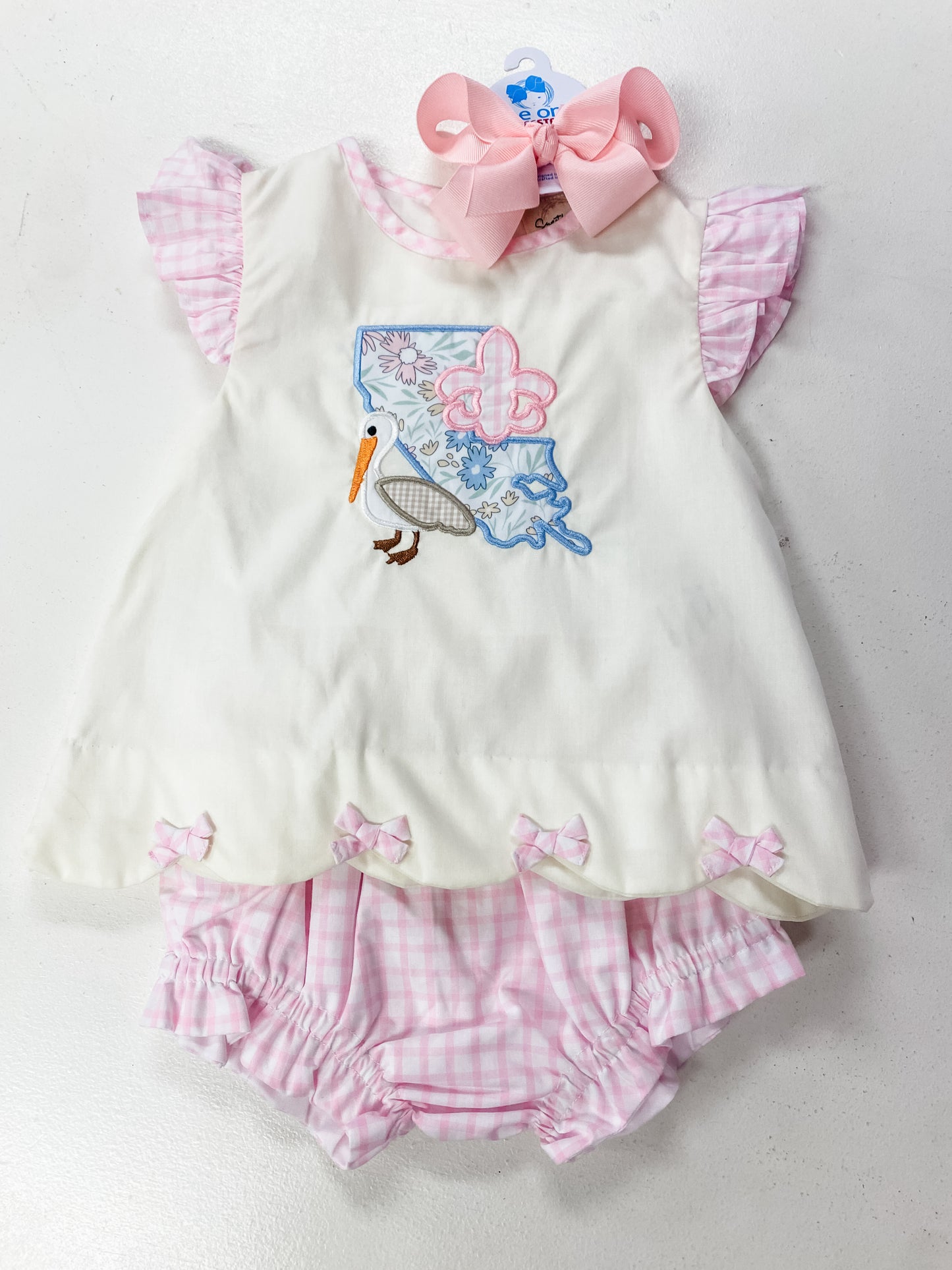 Louisiana Lagniappe Collection – Dress & Bloomer Set