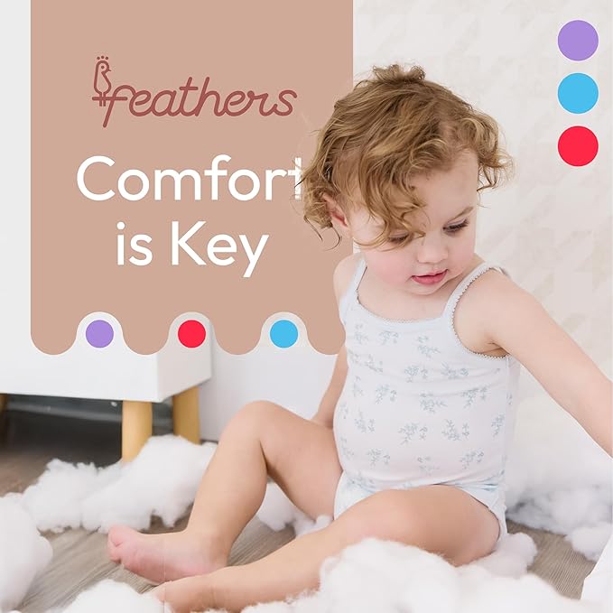 Feathers Leafy Style Tank Top Bodysuits Baby Girl Undershirts – Super Soft One-Piece for Toddler (4 Pack)