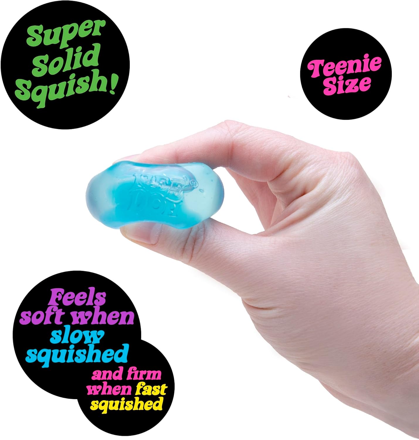 NeeDoh Nice Ice Baby Teenie Sensory Cube – Super Solid Squish Fidget Toy for Kids & Adults