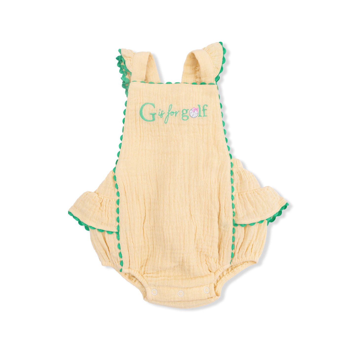 G is for Golf - Ric Rac Ruffle Sunsuit