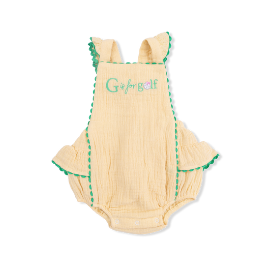 G is for Golf - Ric Rac Ruffle Sunsuit