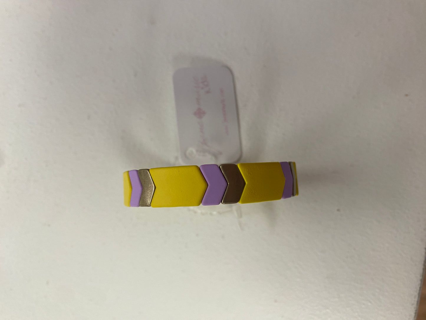 Purple and Yellow Bracelets