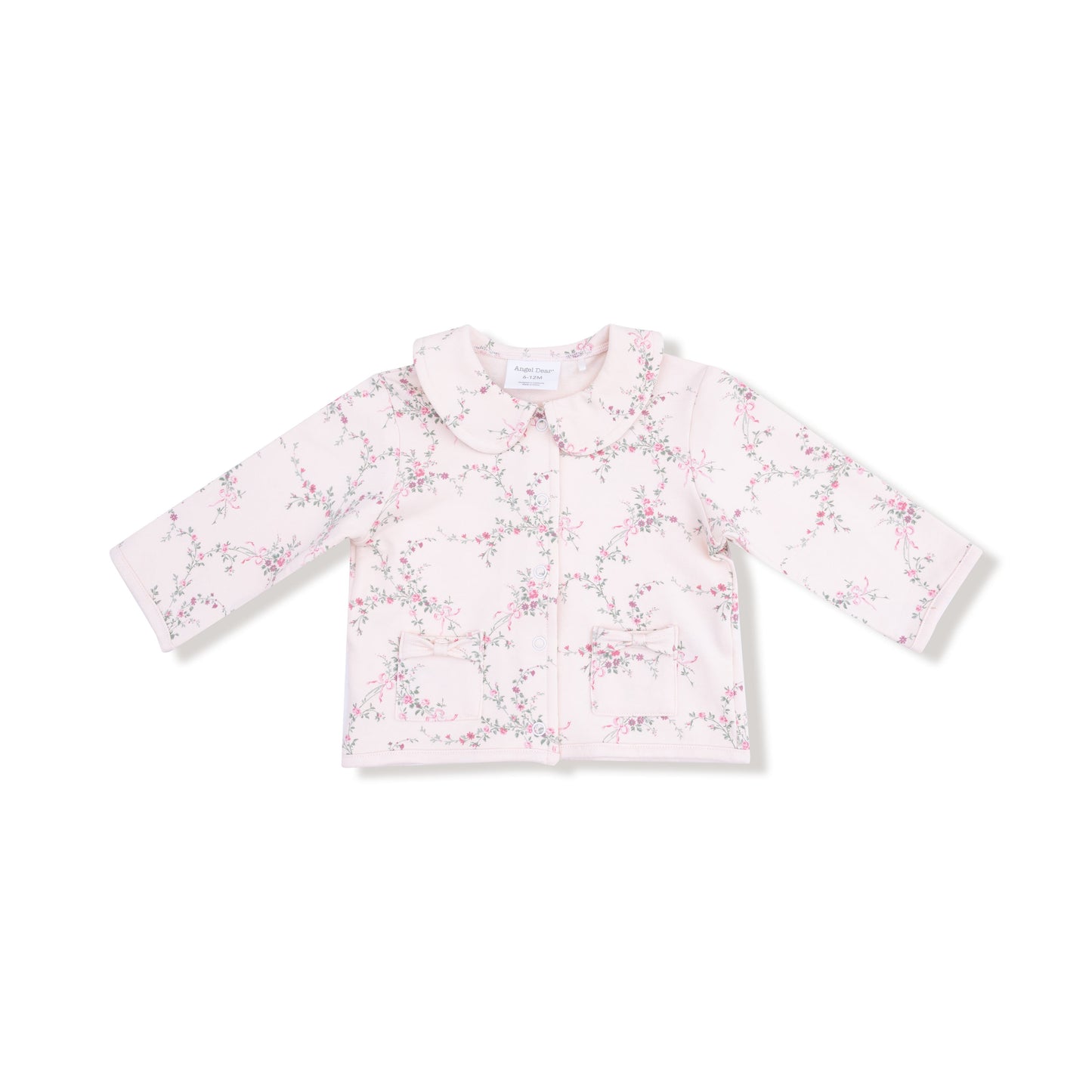 Antoinette Floral - Tweed Style Jacket with Bow Pockets