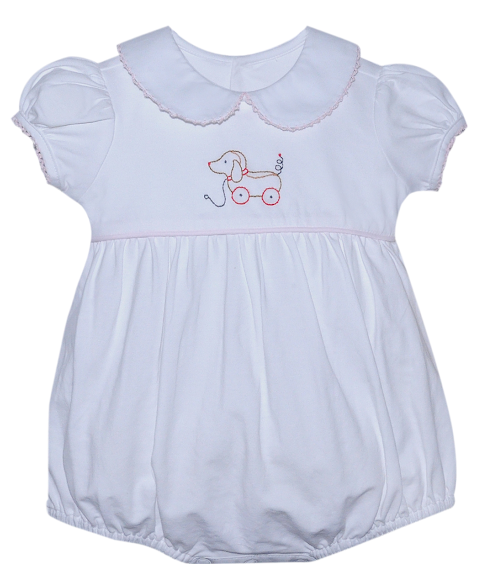 Pull-a-Long Puppy Bubble-Pink