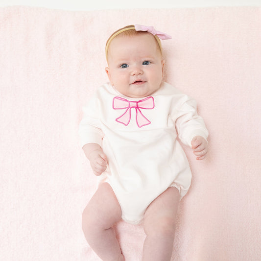 Sweatshirt Bubble with Bow Applique