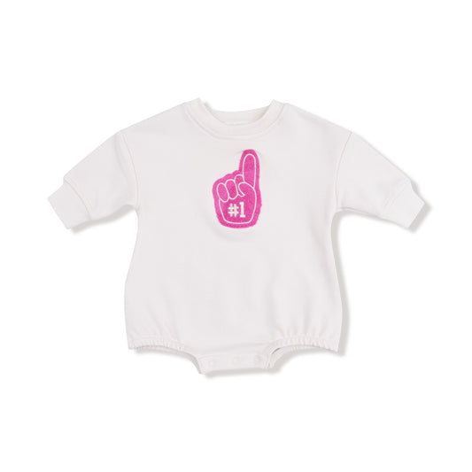 Sweatshirt Bubble with # 1 Patch