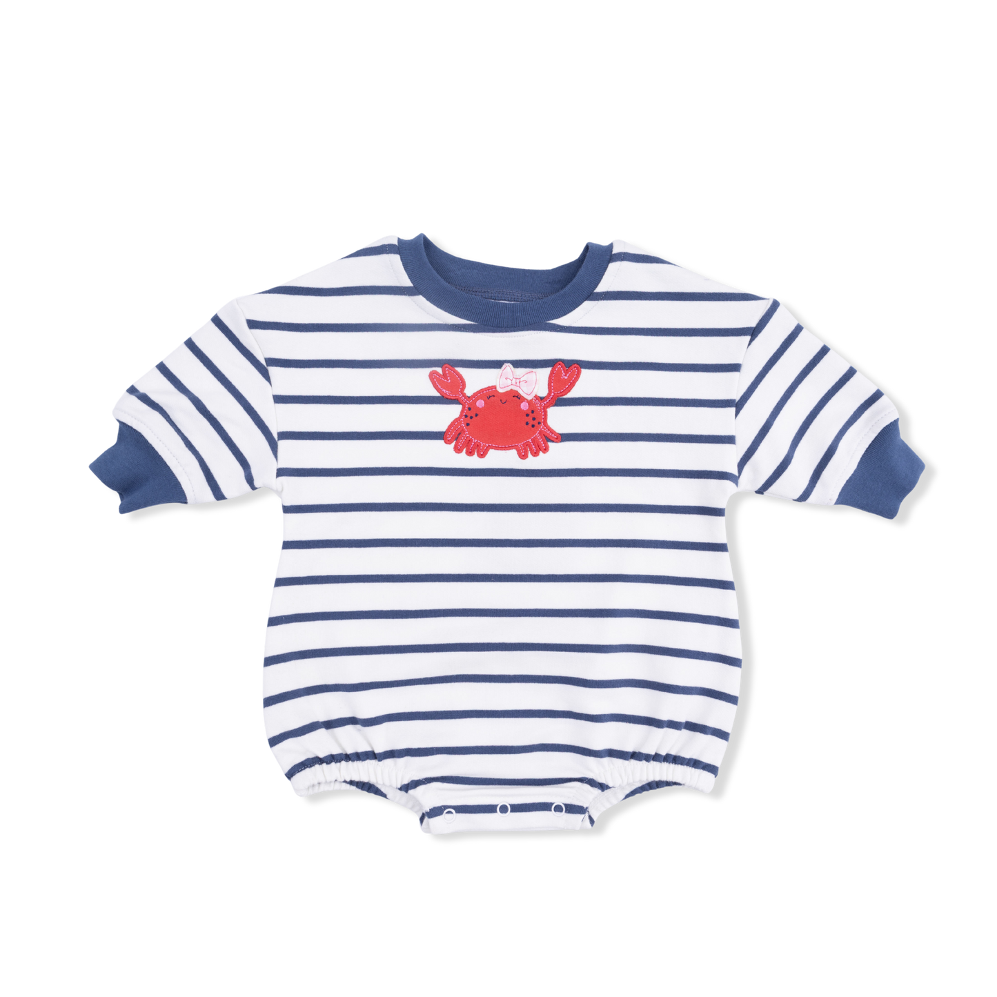 Sailor Sea Creatures Appliques - Sweatshirt Bubble Stripe