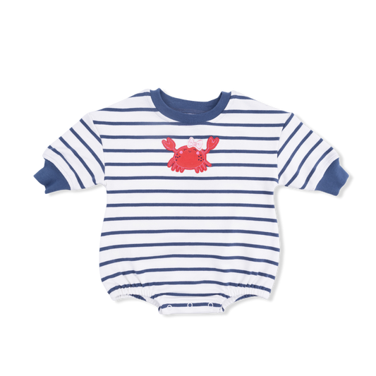 Sailor Sea Creatures Appliques - Sweatshirt Bubble Stripe