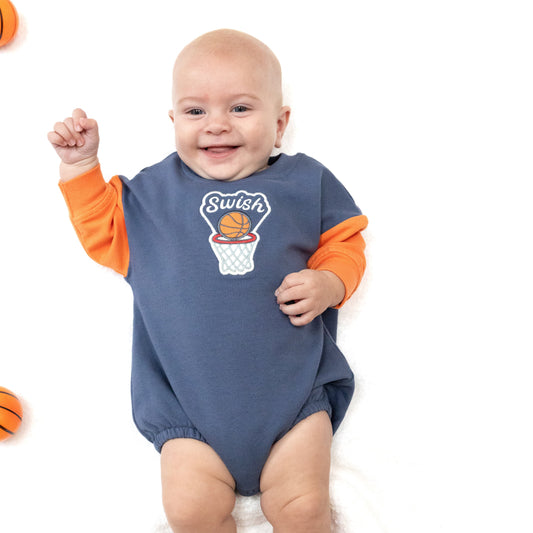 Sweatshirt Bubble with Basketball Patch