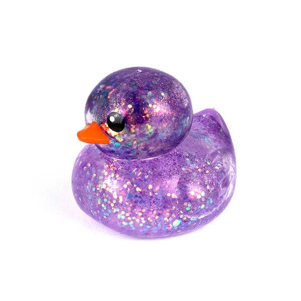 Sugah-Mals Glitter Duck Sugar Stress Ball Squishy – Maltose Filled Sensory Fidget Toy