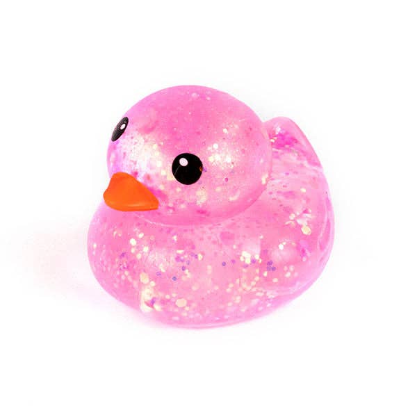 Sugah-Mals Glitter Duck Sugar Stress Ball Squishy – Maltose Filled Sensory Fidget Toy