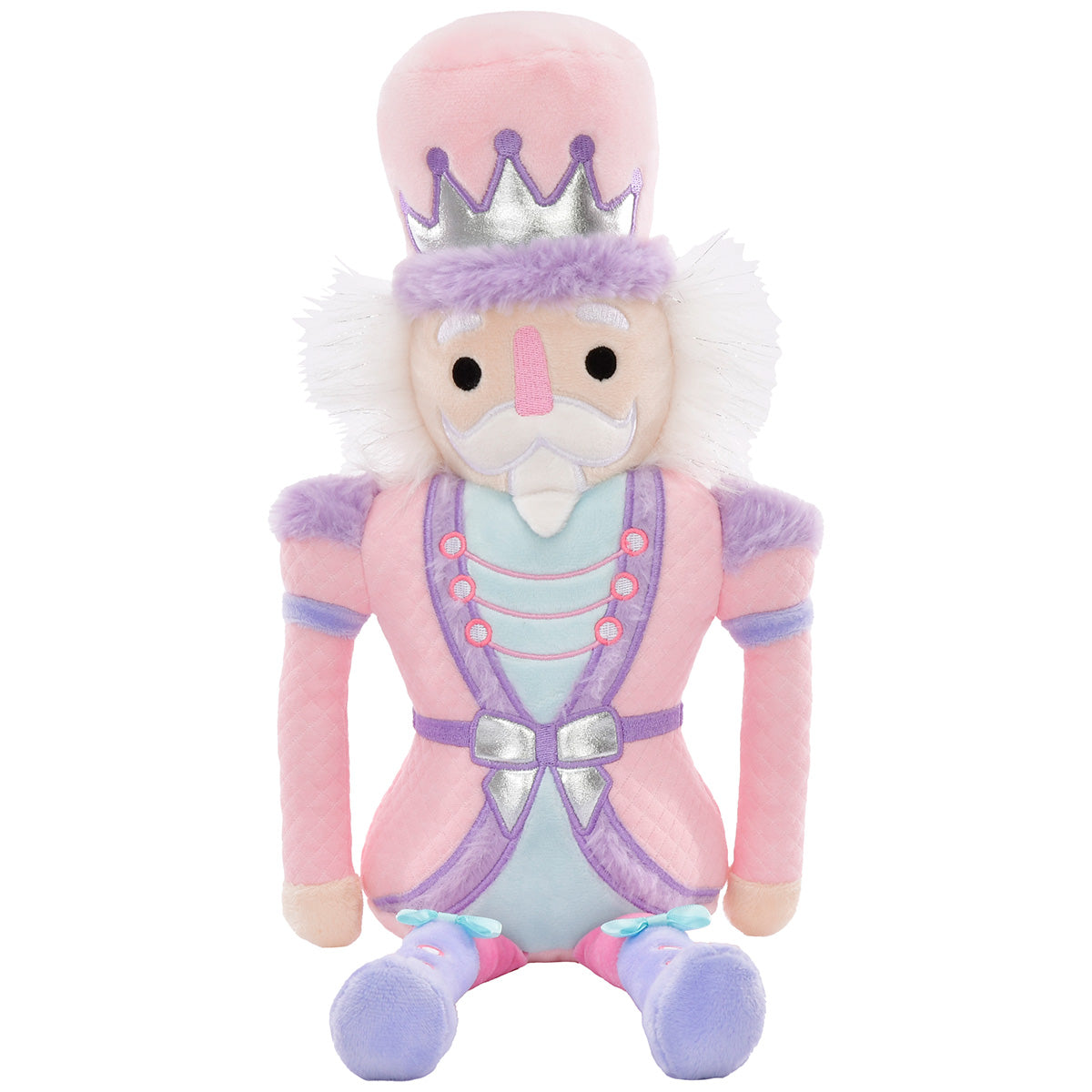 Coco Nutcracker Plush – Pink & Lavender Holiday Doll