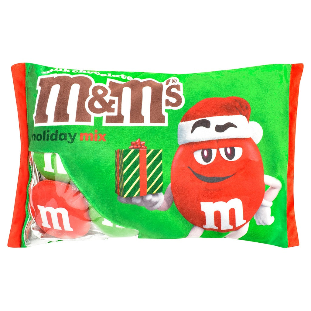 M&M’s Holiday Packaging Plush – Holiday Mix Pillow Set