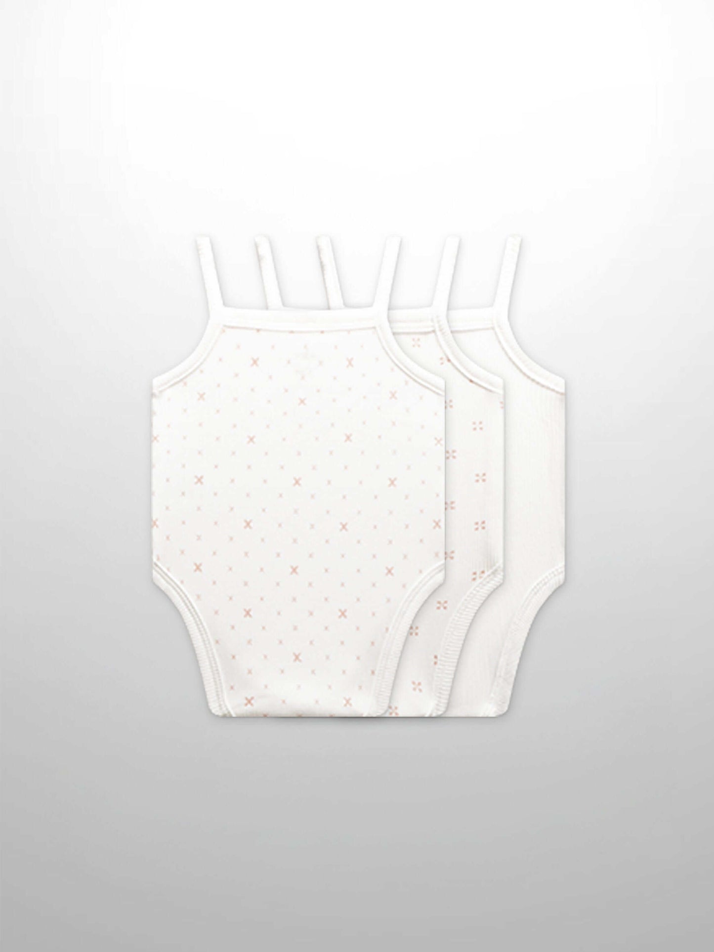 Diamond Undershirts - 3 Pack- Pink