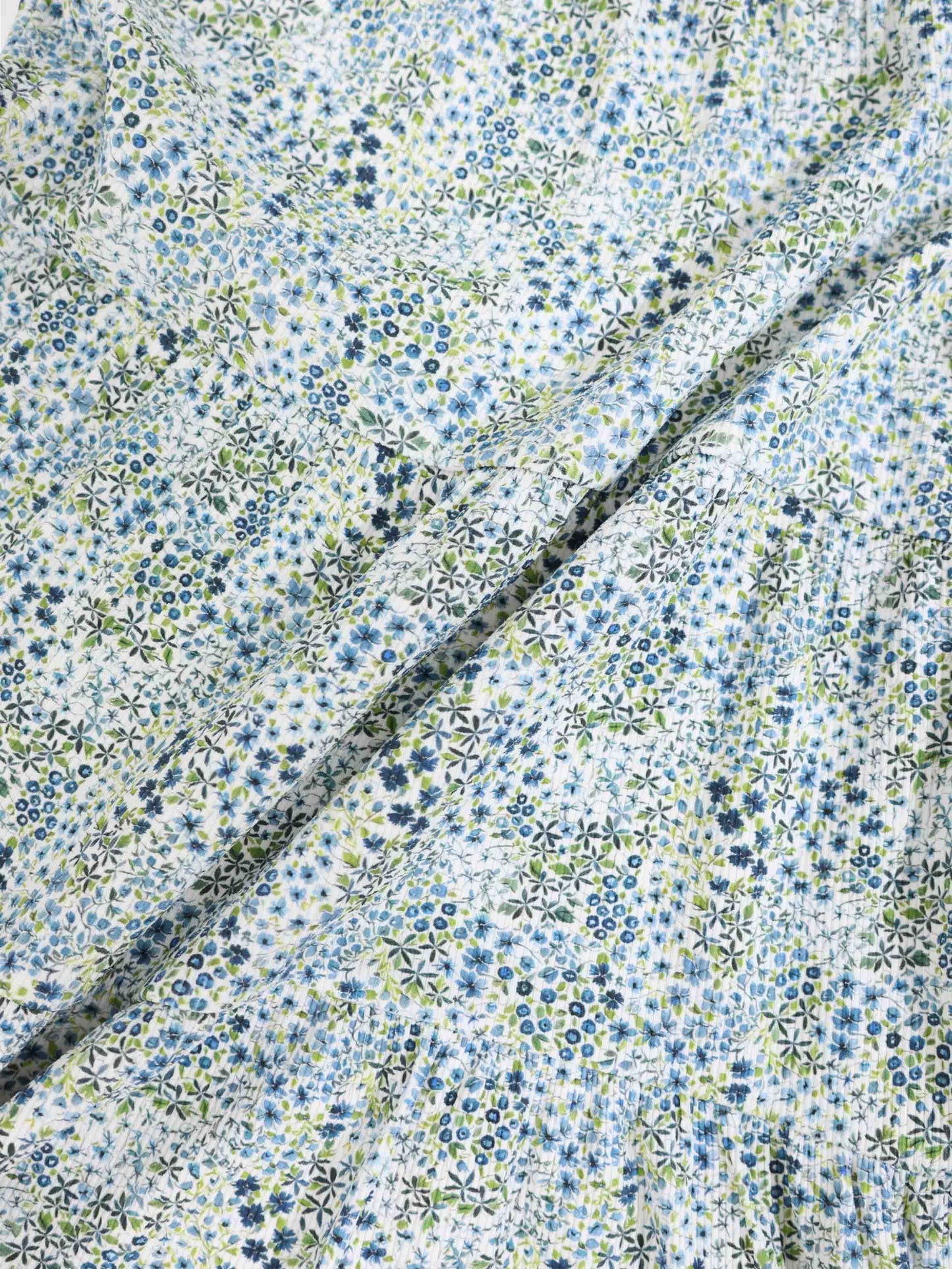 Blue Floral Robe - Short Sleeve