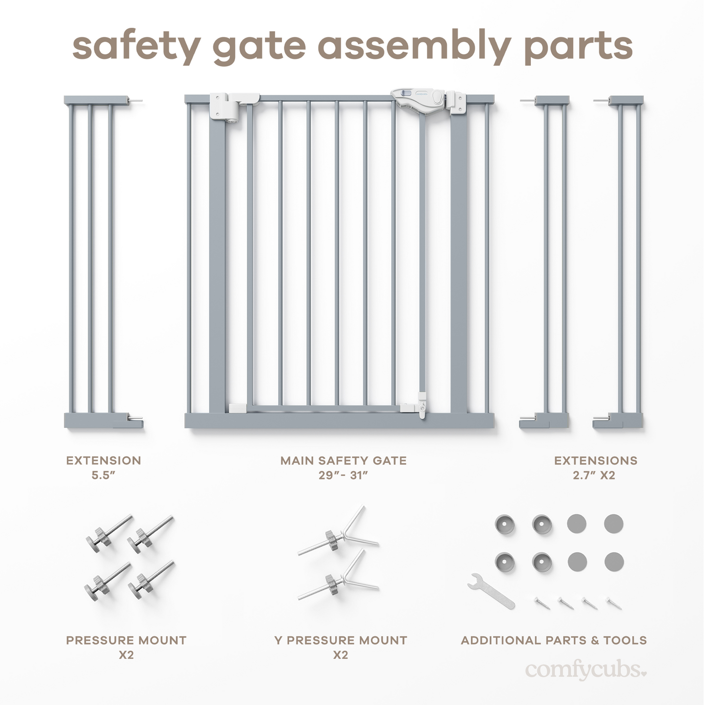 Baby Safety Gate in Pacific Blue