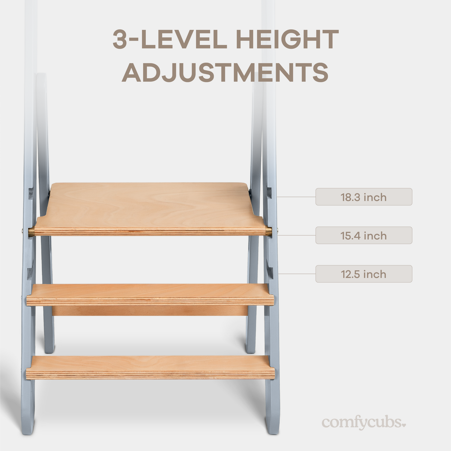 Kids Step Stool for Ages 3+ in Pacific Blue