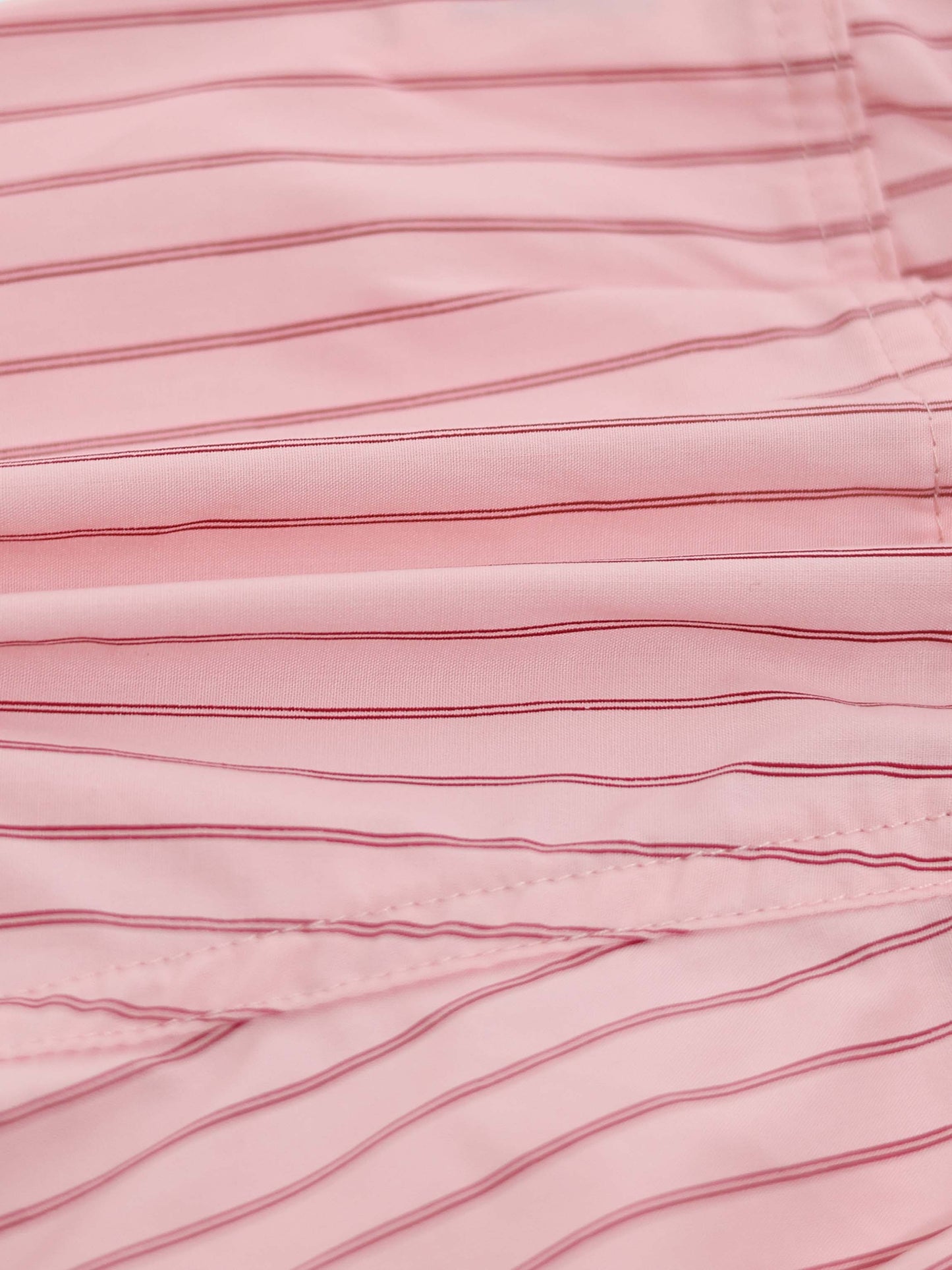 Striped Cotton Shorts - Pink