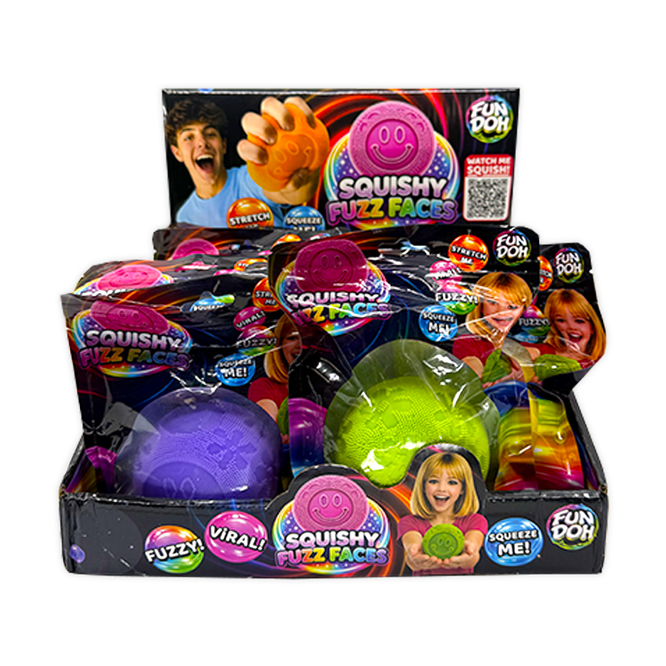 Fun Doh Squishy Fuzz Faces Smiley Face Sensory Fidget Toy