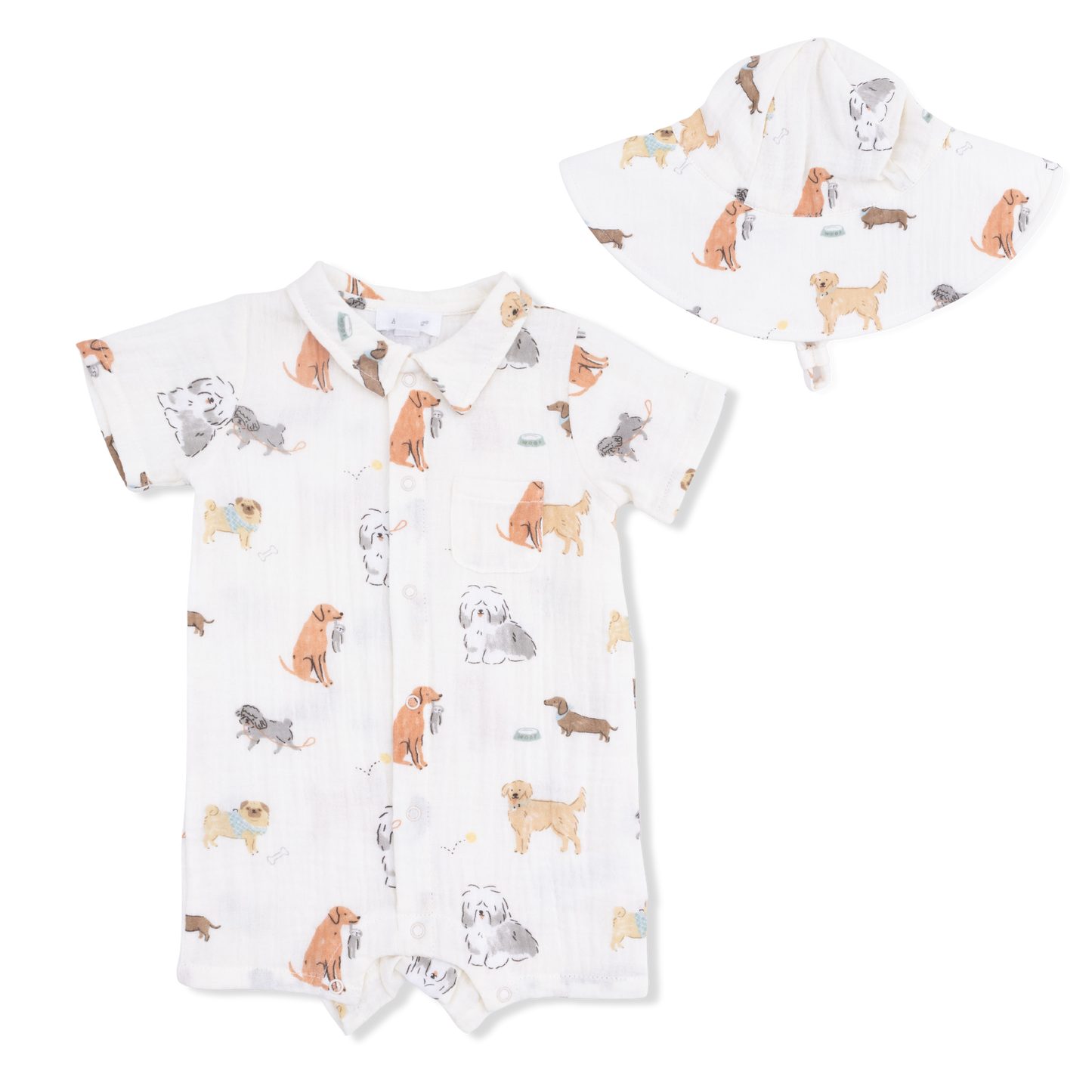 Awesome Dogs - Polo Shortie & Sun Hat