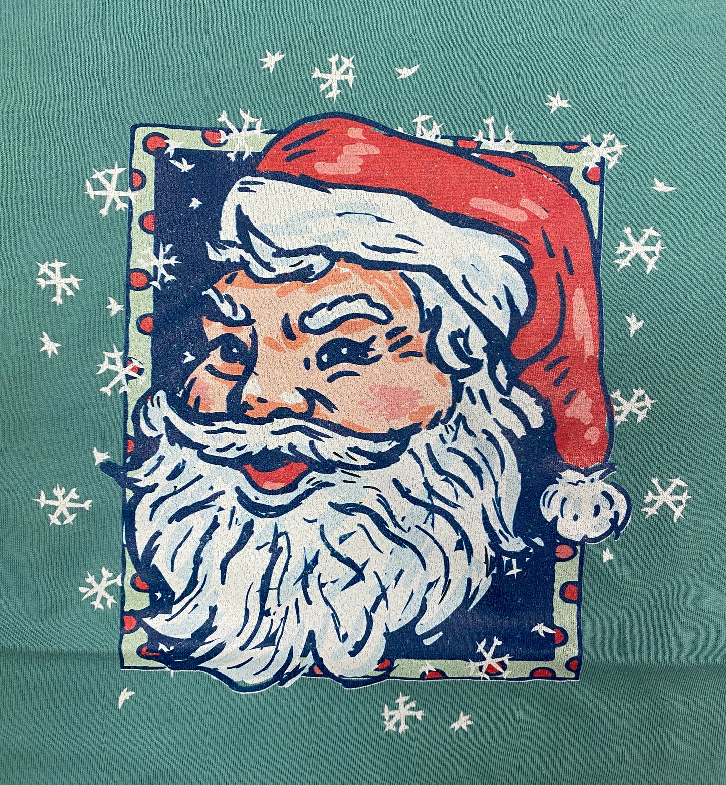 Snowy Santa Long Sleeve T-Shirt